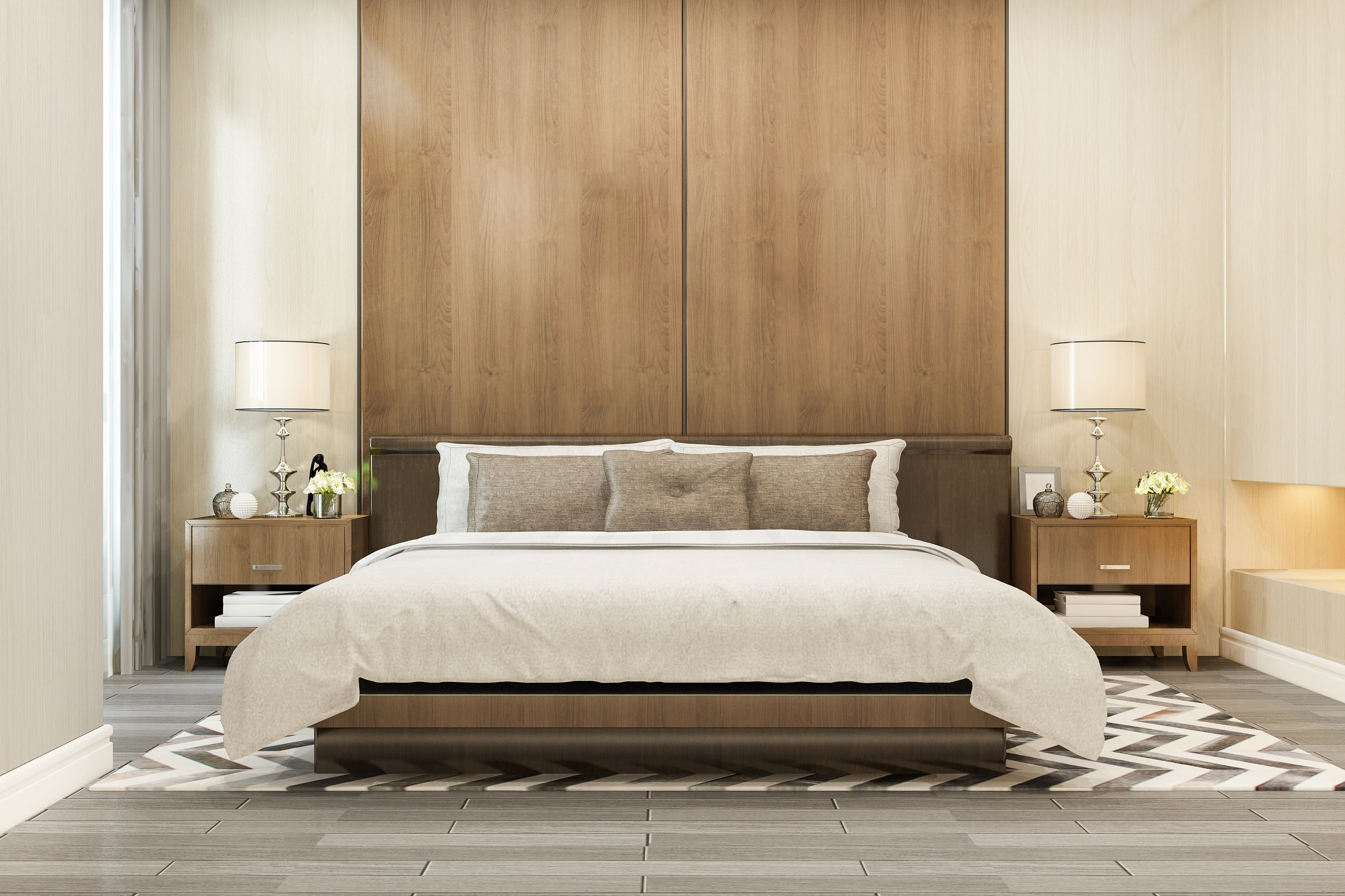 Luxury bedroom showcasing our premium cleaning standards across South Florida