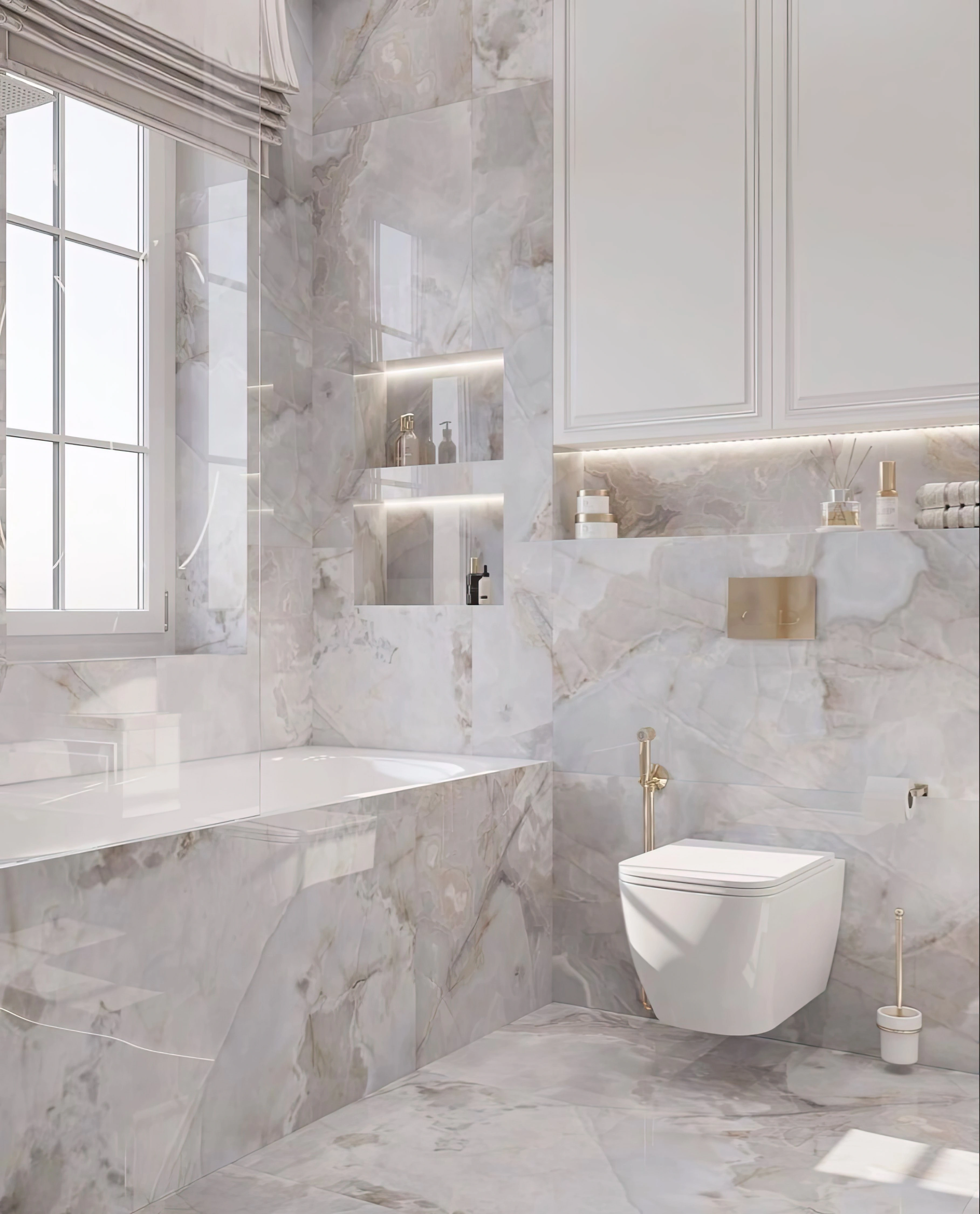 Bathroom in a Hollywood FL rental after professional move-out cleaning