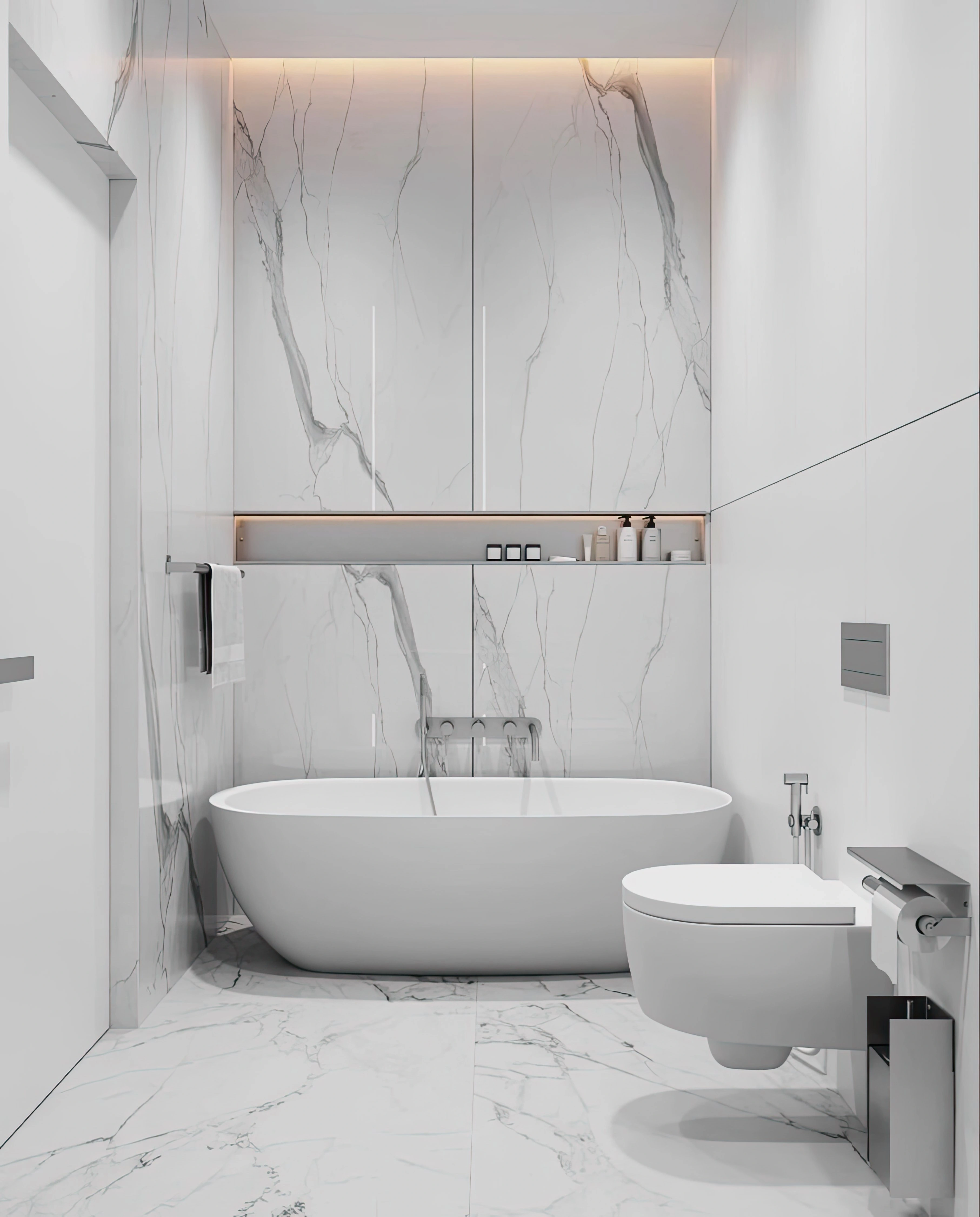 Bathroom in a Hollywood FL rental after move-out cleaning