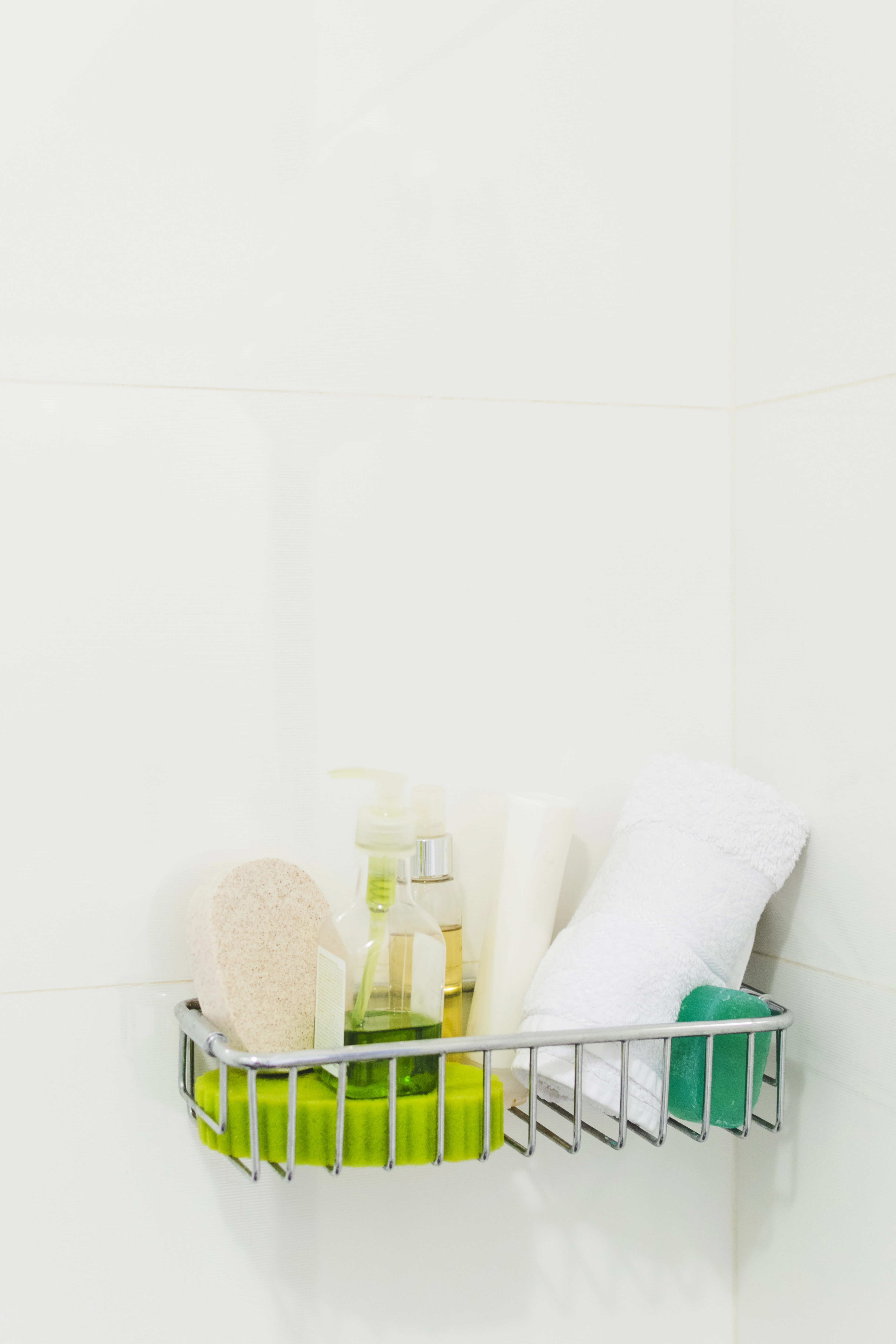 Spa-like bathroom scene symbolizing calm organization