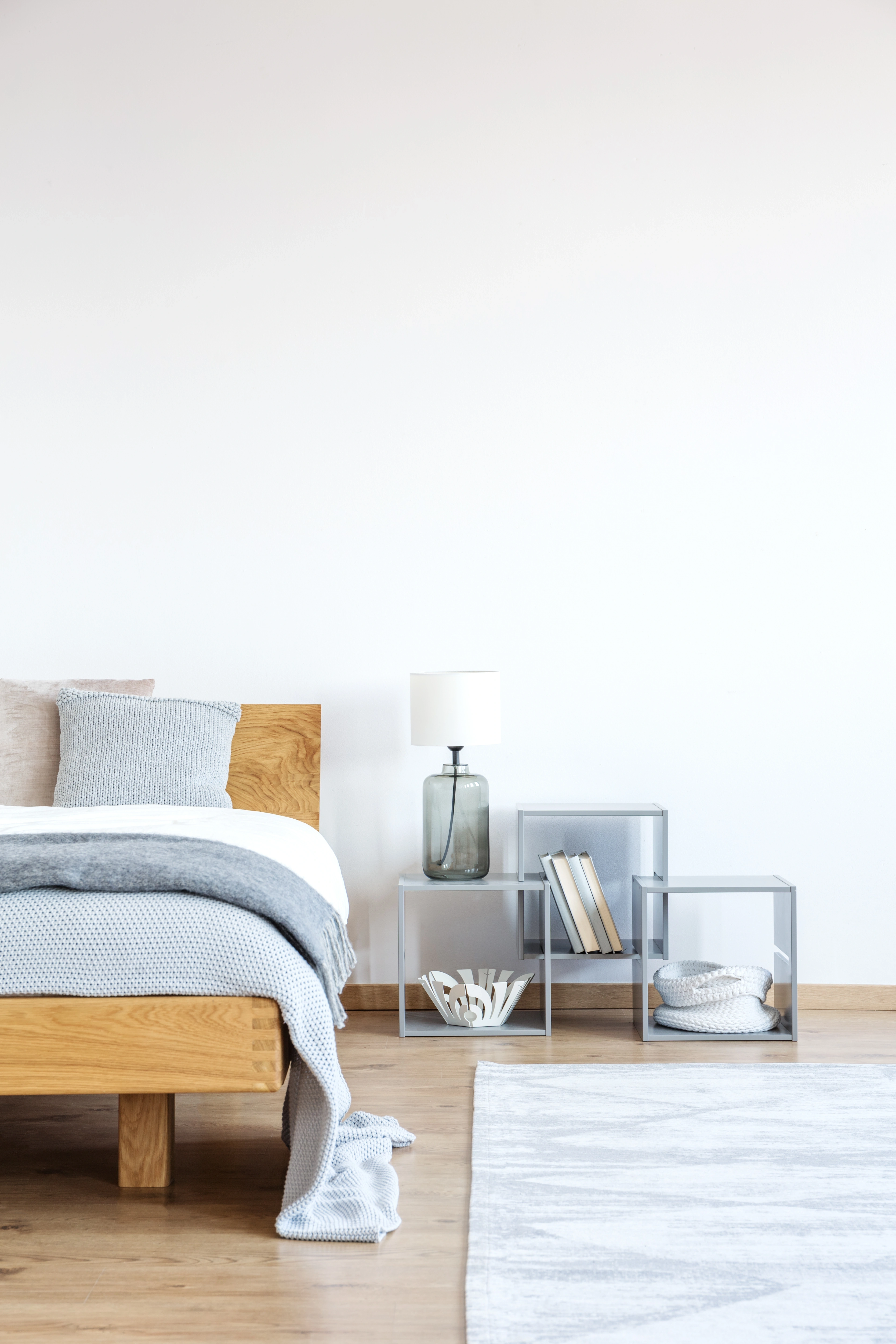 Minimal, organized bedroom in Tamarac