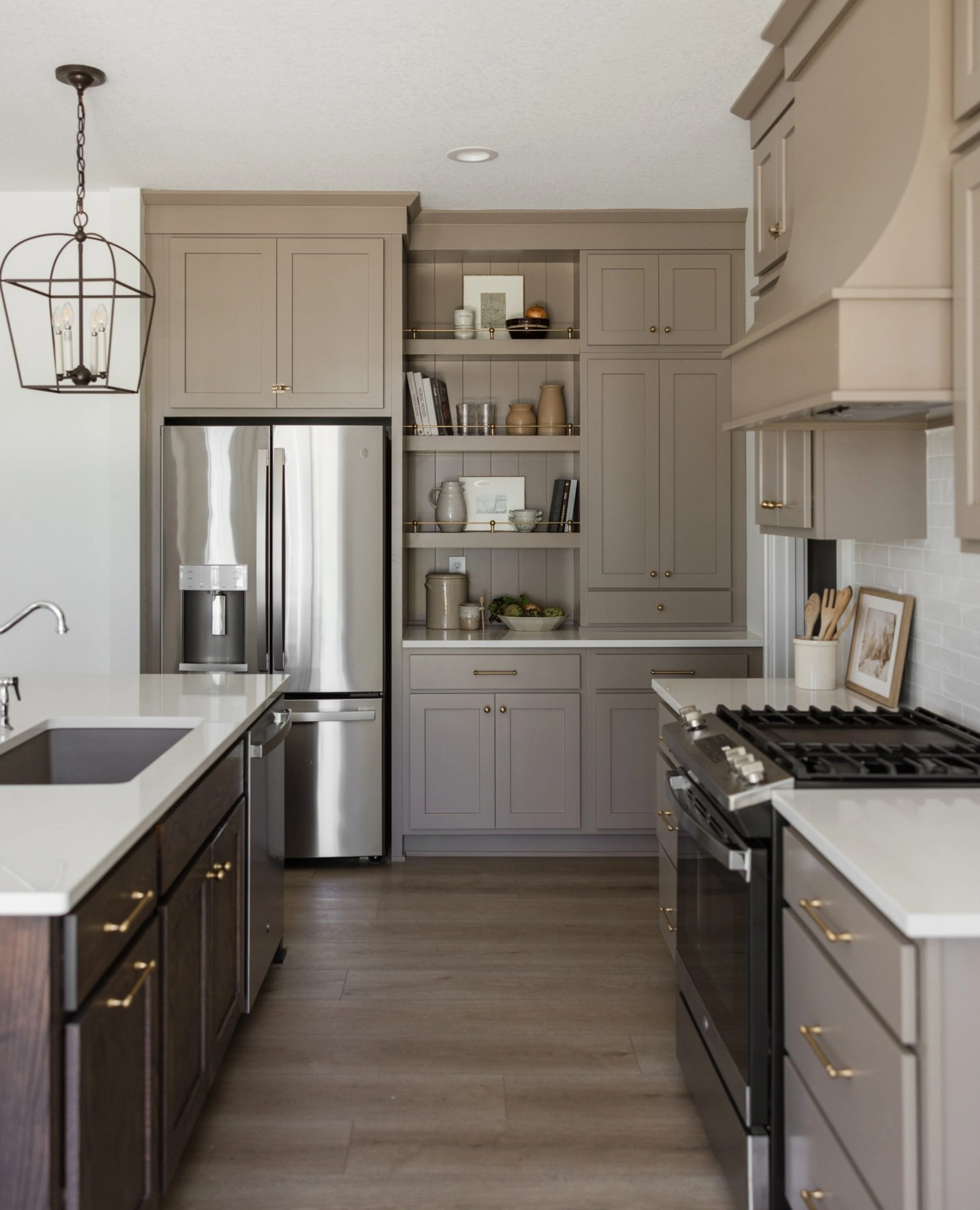 Organized kitchen pantry