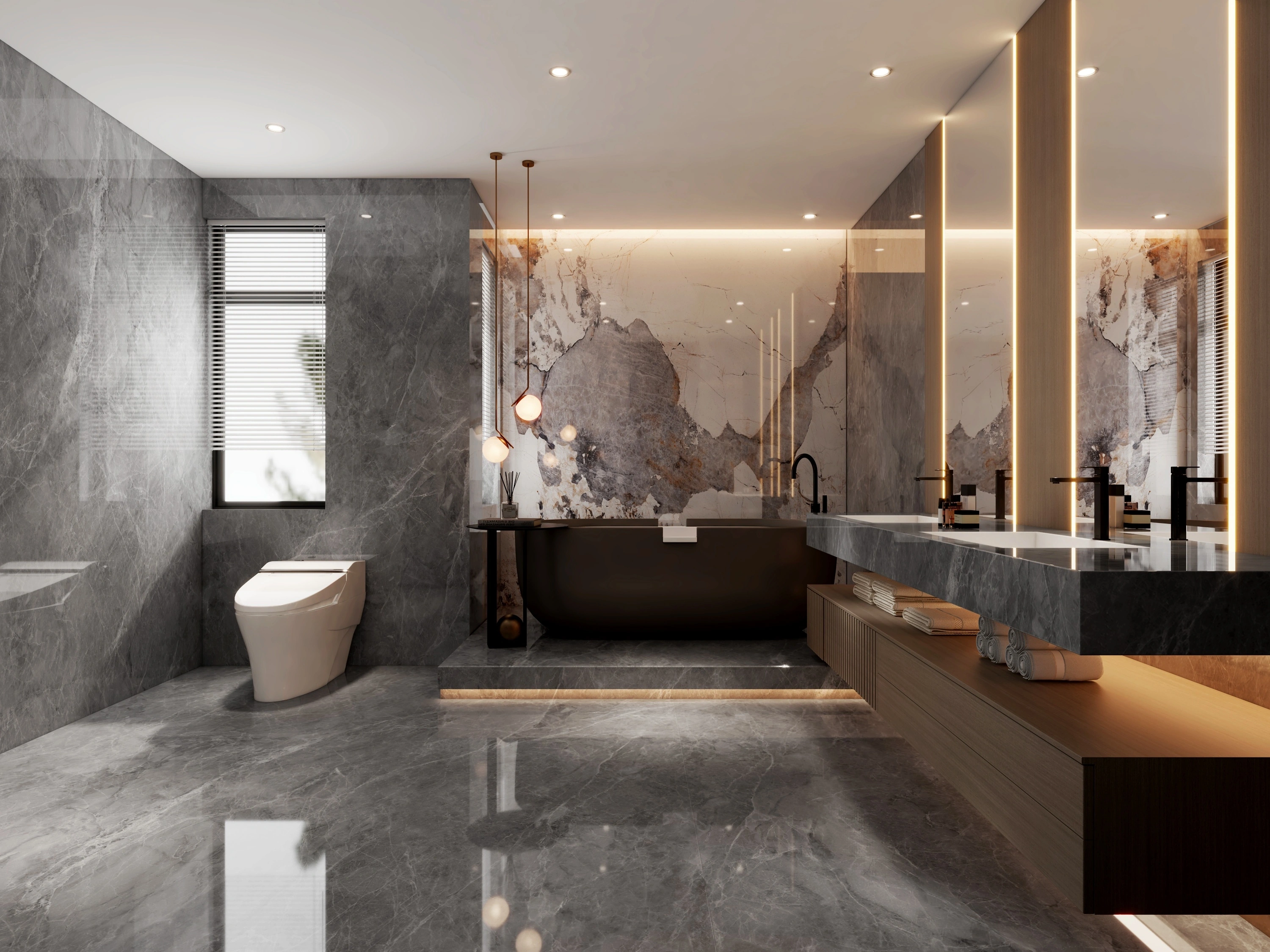 Luxury bathroom representing the premium quality our clients love